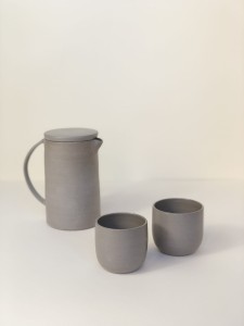 Zestaw herbaciany szary