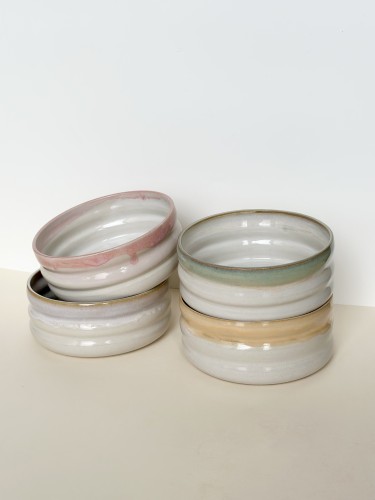 miska ceramiczna ręcznie robiona pastelowa oponki ronja ceramics