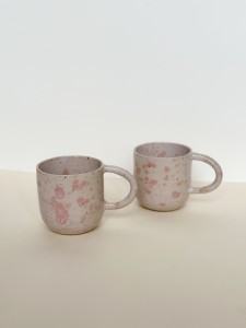 Kubek ceramiczny Różowe Plamki