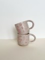 kubek ceramiczny handmade różowy ronja ceramics